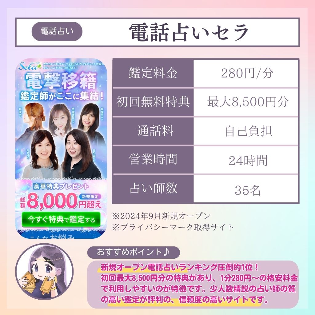 電話占いセラ