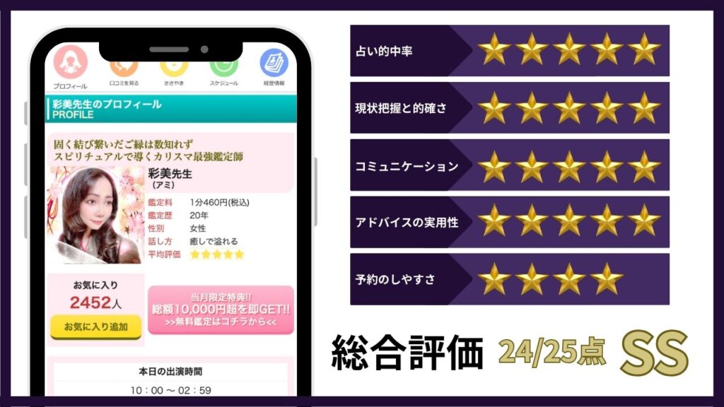 彩美先生口コミ体験談